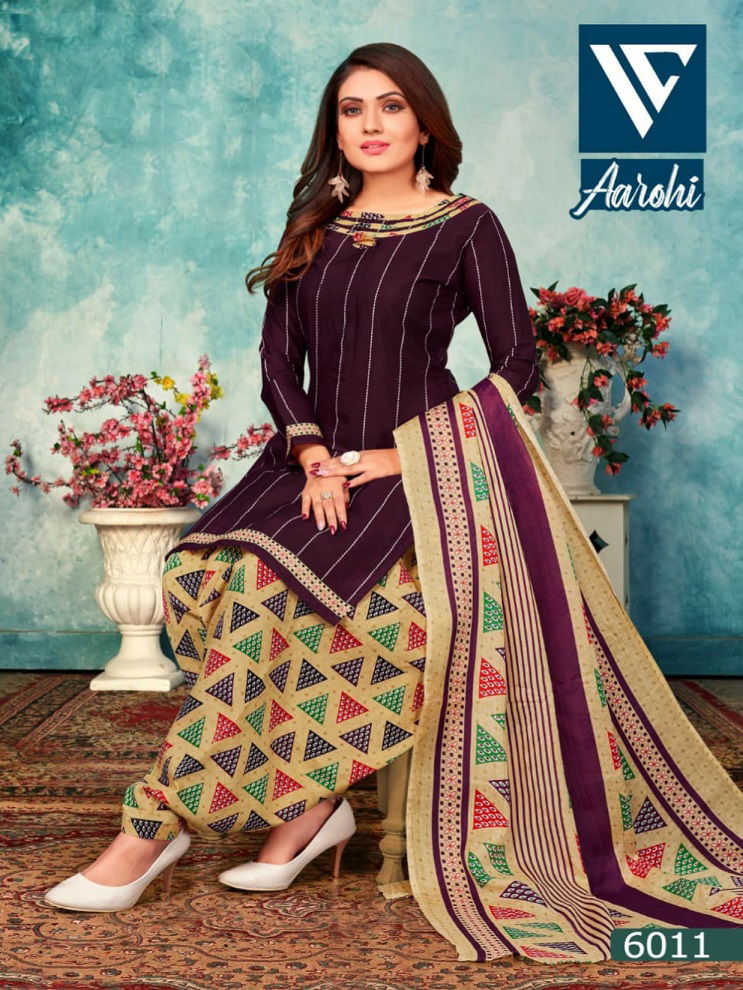 Sss Aarohi 6 Regular Wear Cotton Indo Printed Dress Material Collection